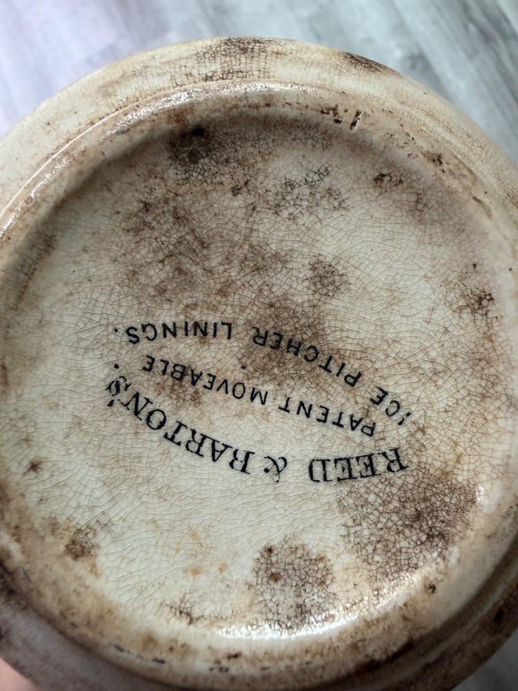 Antique Reed & Barton Silver Plate Ice Pitcher Patented Moveable Liner 1879