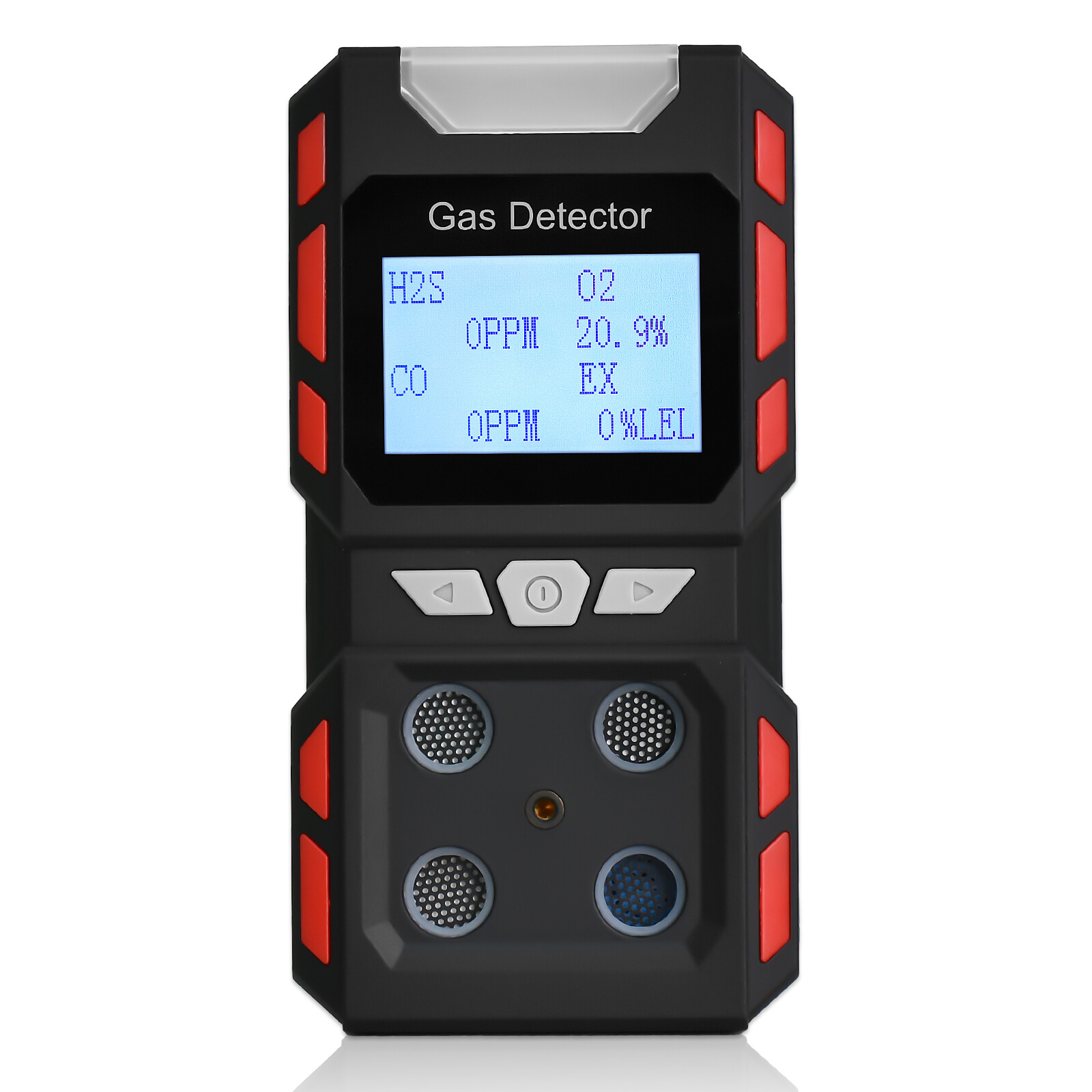 Portable Gas Detector Gas Clip 4-Gas Monitor Meter Tester Analyzer Rechargeable
