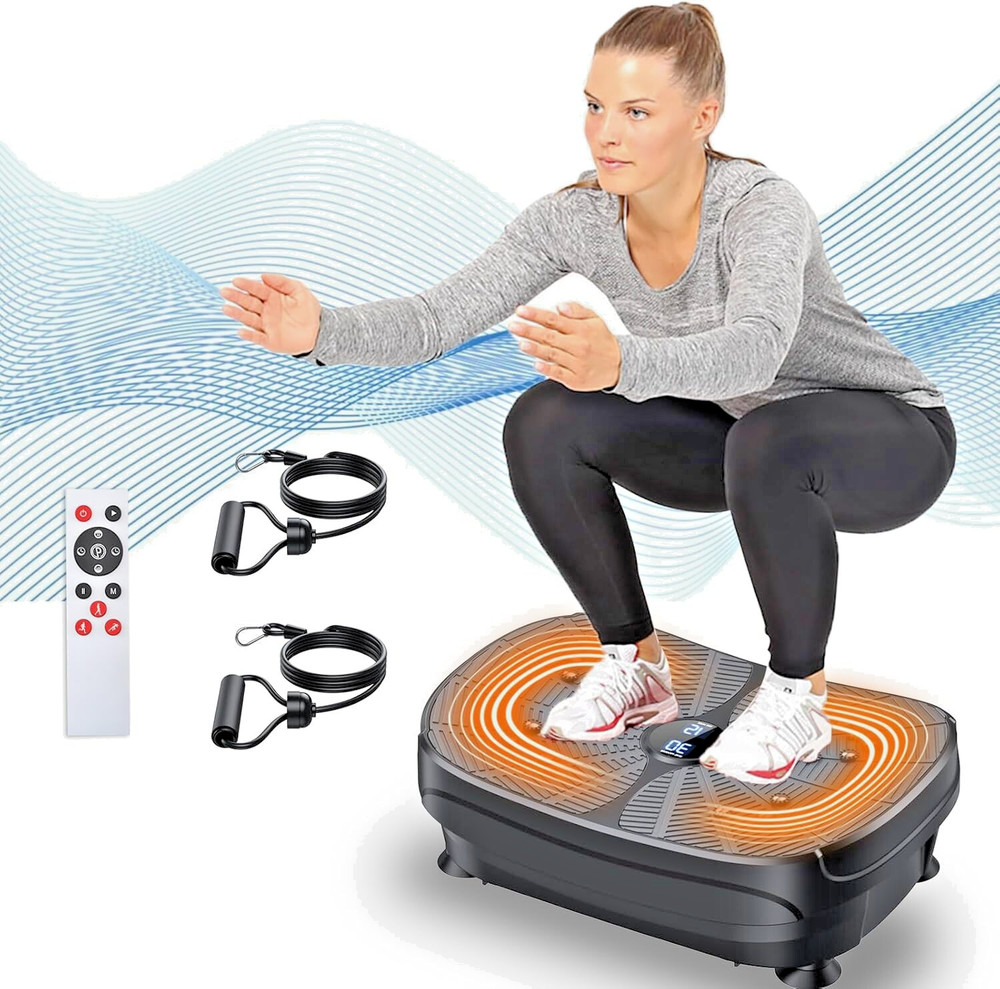Vibration Plate Exercise Machine, PBYRD Lymphatic Drainage Machine for Weight...