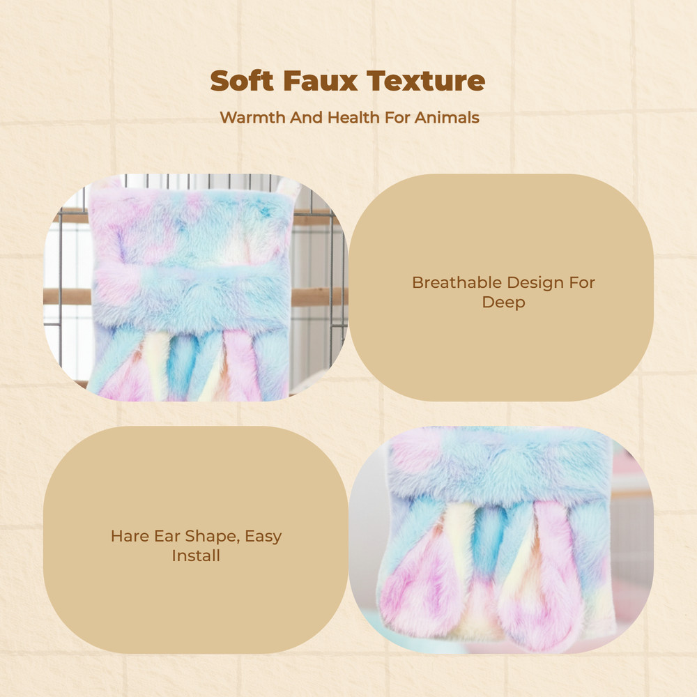 Warm plush bird hanging bed