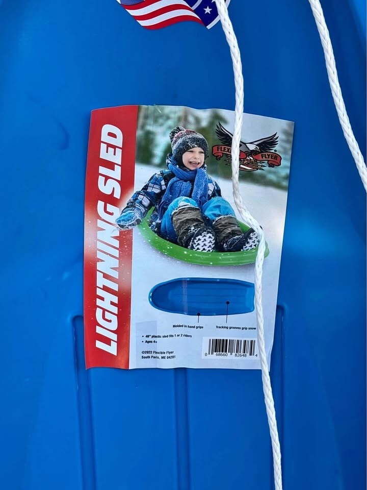 lightning guider sled 2 seater Blue