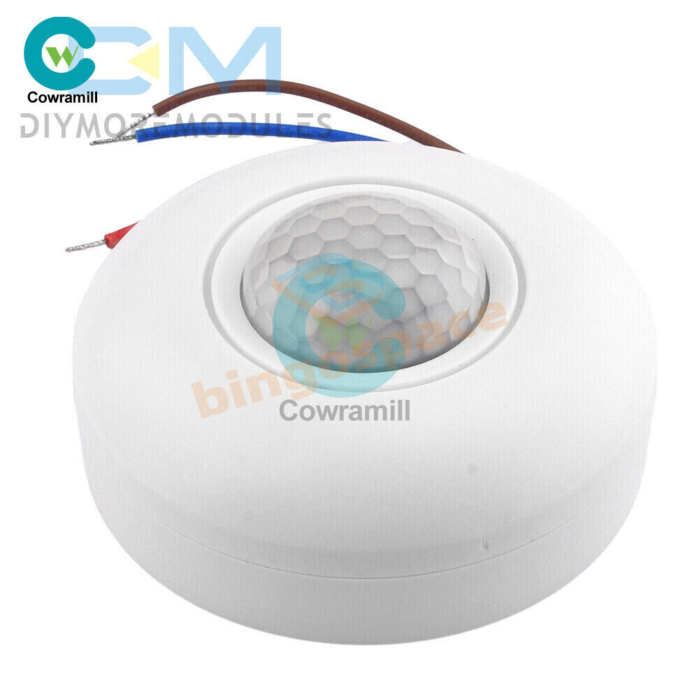 AC85-265V Infrared PIR Motion Induction Sensor 360° Detection For Ceiling Light