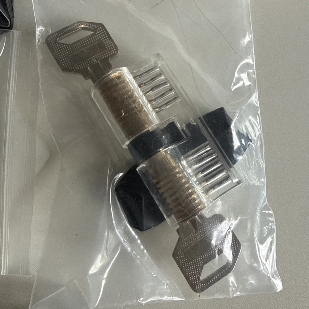 Set with Clear Lock for Locksmith Practice Pick Stainless Steel