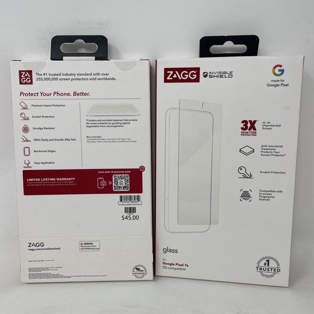ZAGG Glass Elite Tempered Glass Screen Protector for Google Pixel 7a