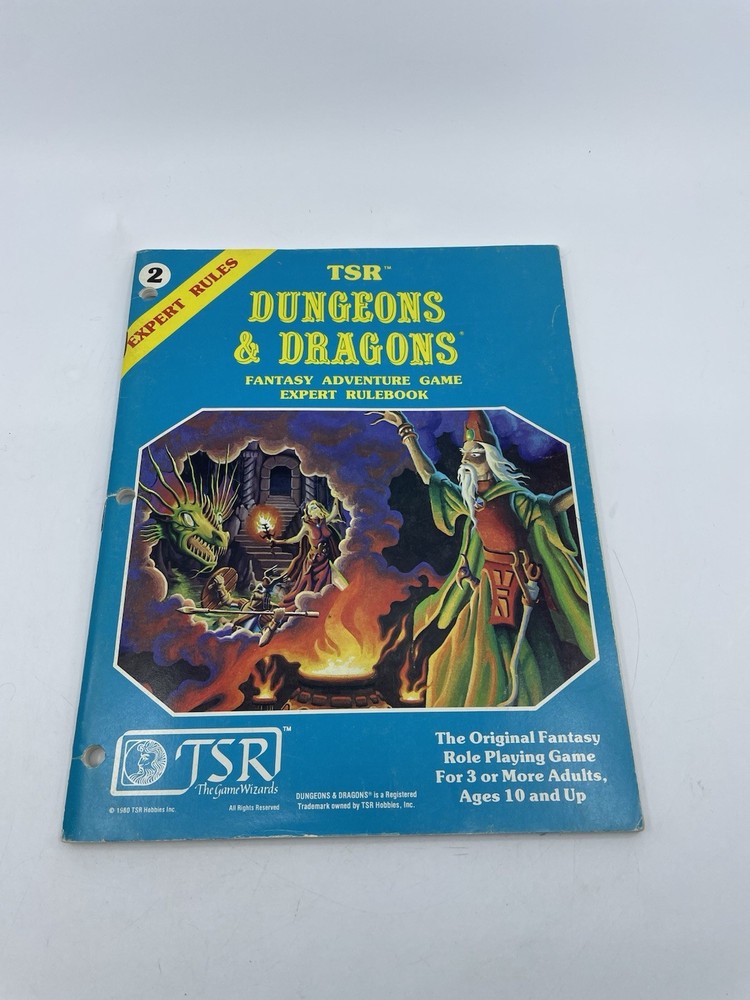 D&D Dungeons & Dragons Expert Rulebook Expert Rules #2 1981 TSR