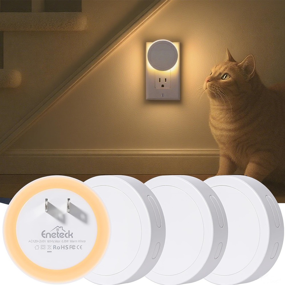 Night Lights Plug into Wall, Backlit Night Light with Light Sensor, Soft Dim ...