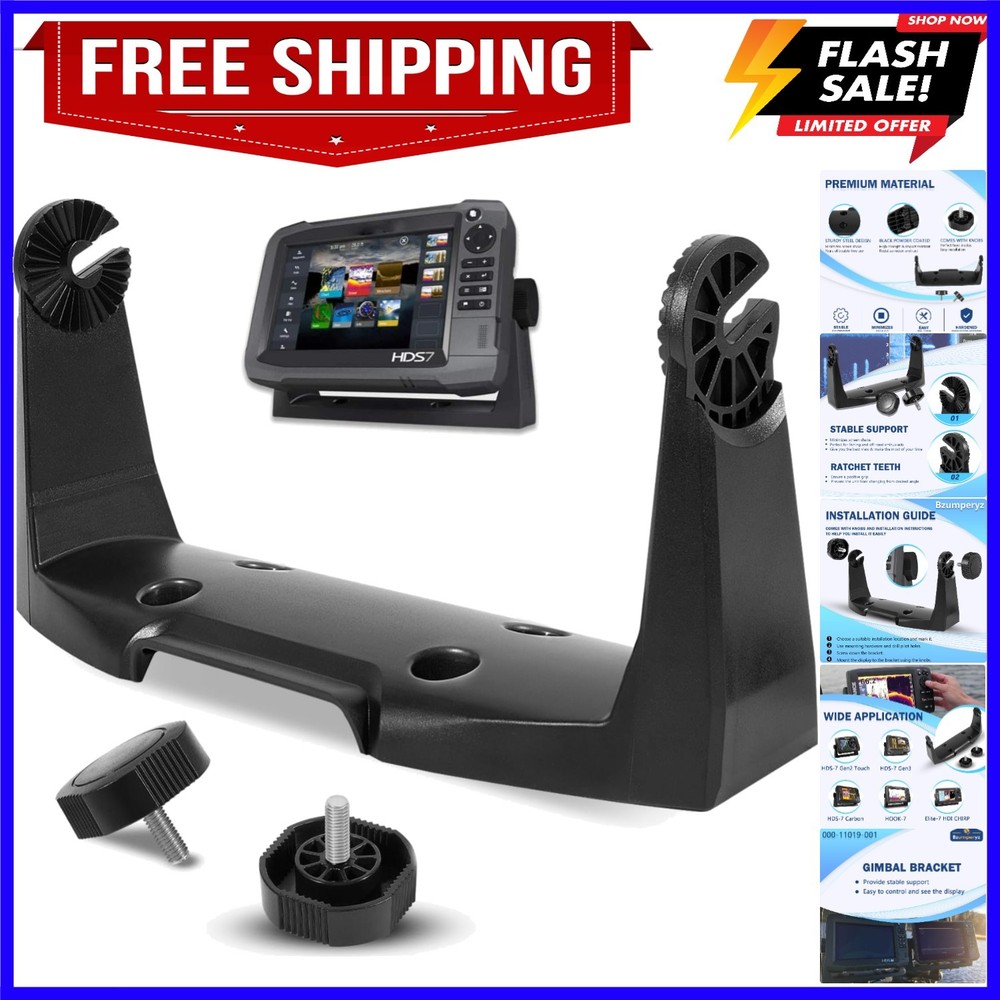 000-11019-001 Upgrade Gimbal Bracket Mounting Bracket with Knobs for Lowrance...