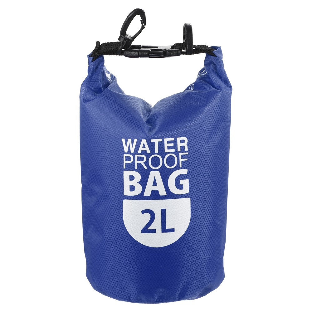 Floating Waterproof Dry Bag, 2L Float Dry Bag Roll with Clear Window, Blue