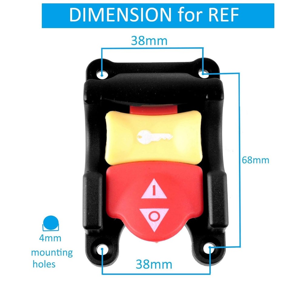 Ryobi & Craftsman Compatible Table Saw Switch - Safety Paddle On/Off Switch,...