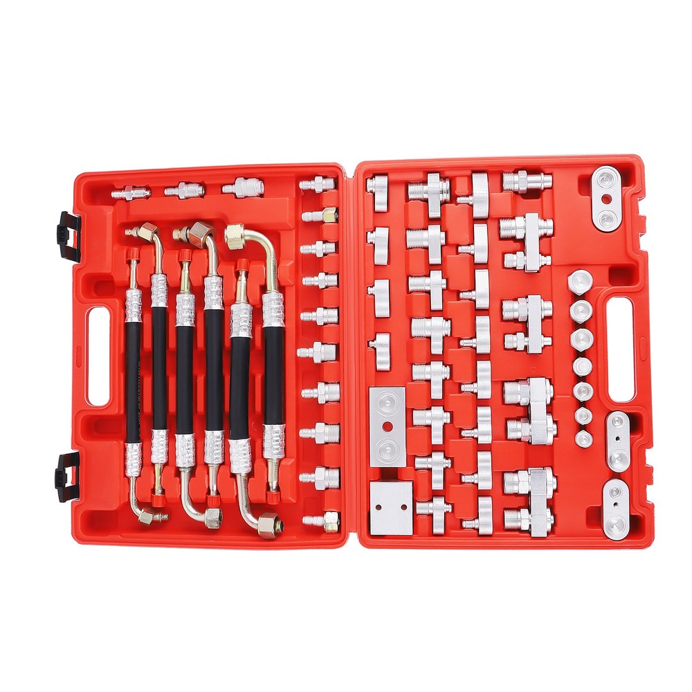 A/C Compressor Pipe Leak Detector Tester Adaptor Tool Leak Manifold Set