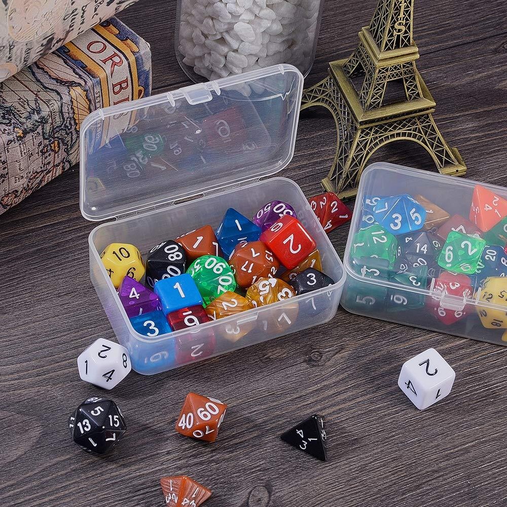 BENECREAT 12 Pack 3.5x2.4x1.2 Inches Rectangular Clear Plastic Bead Storage B...