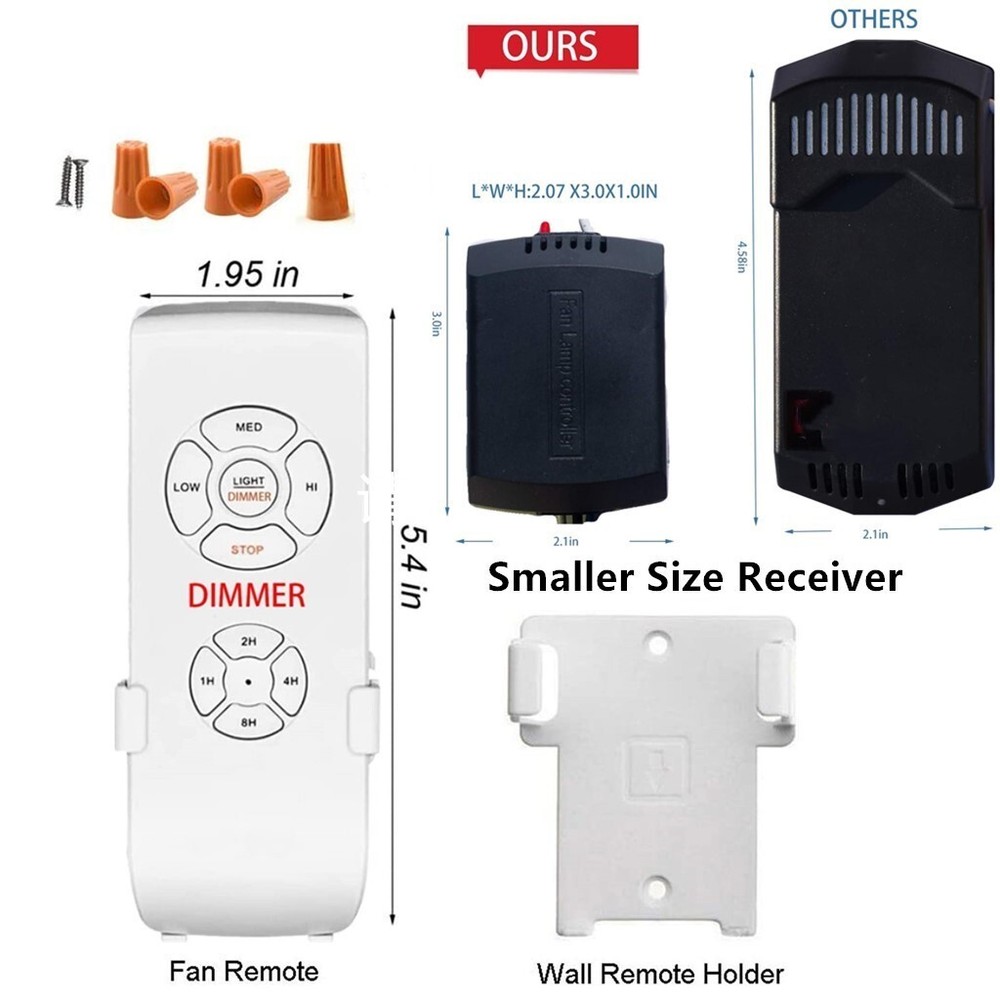 USED mart Wi-Fi Ceiling Fan Remote Control Kit ,Compatible with Alexa & Google