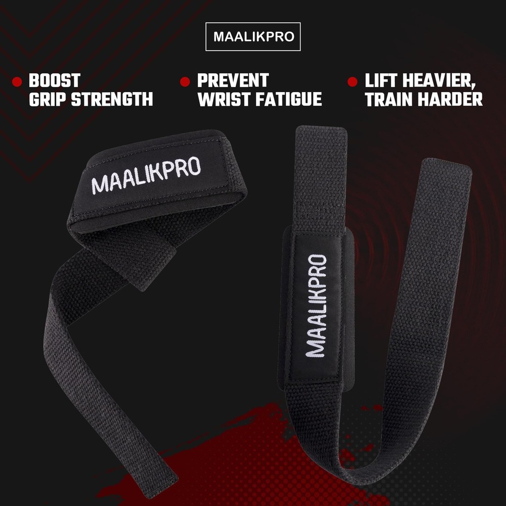 Weight Lifting Straps | Wrist Lifting Strap Black