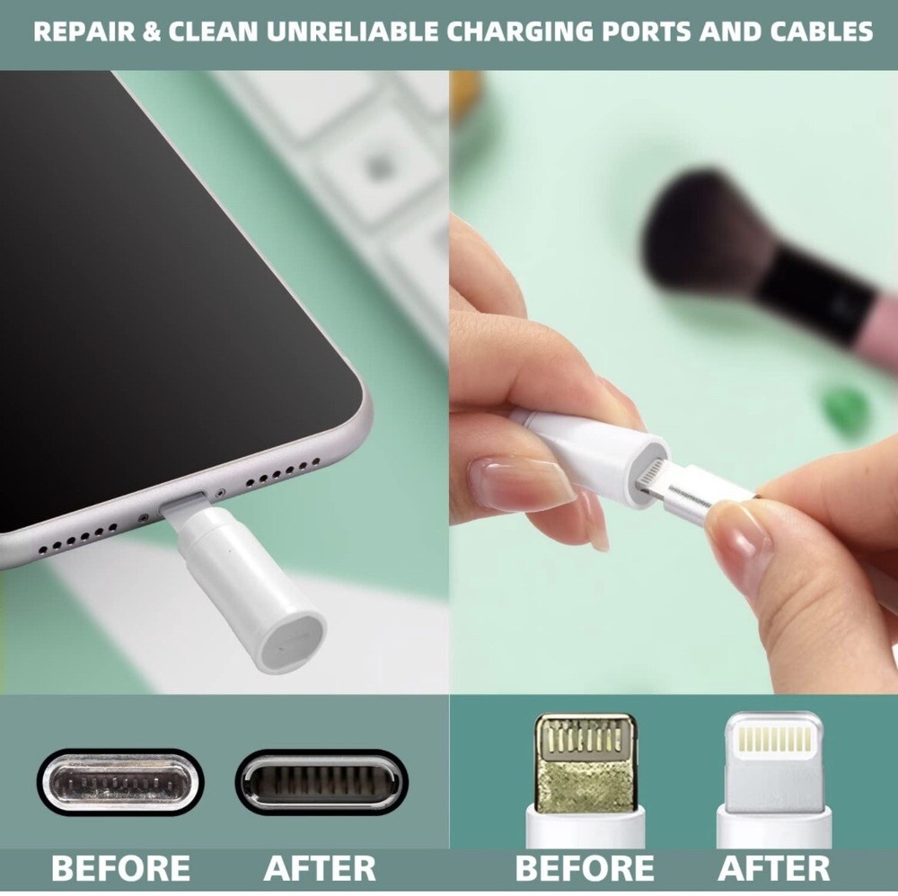 Cleaner Kit for Airpod, iPhone Cleaning Kit, Multi-Function Airpod Cleaner Black