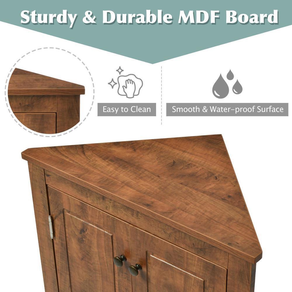 High Quality Triangle Bathroom Storage Cabinet with Adjustable Shelves New Style