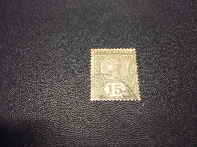 Ceylon stamp 136 used