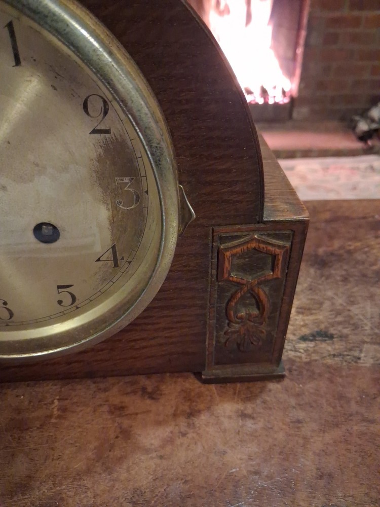 Vintage Mantle Clock, Not Working, No Key, Please Read Description