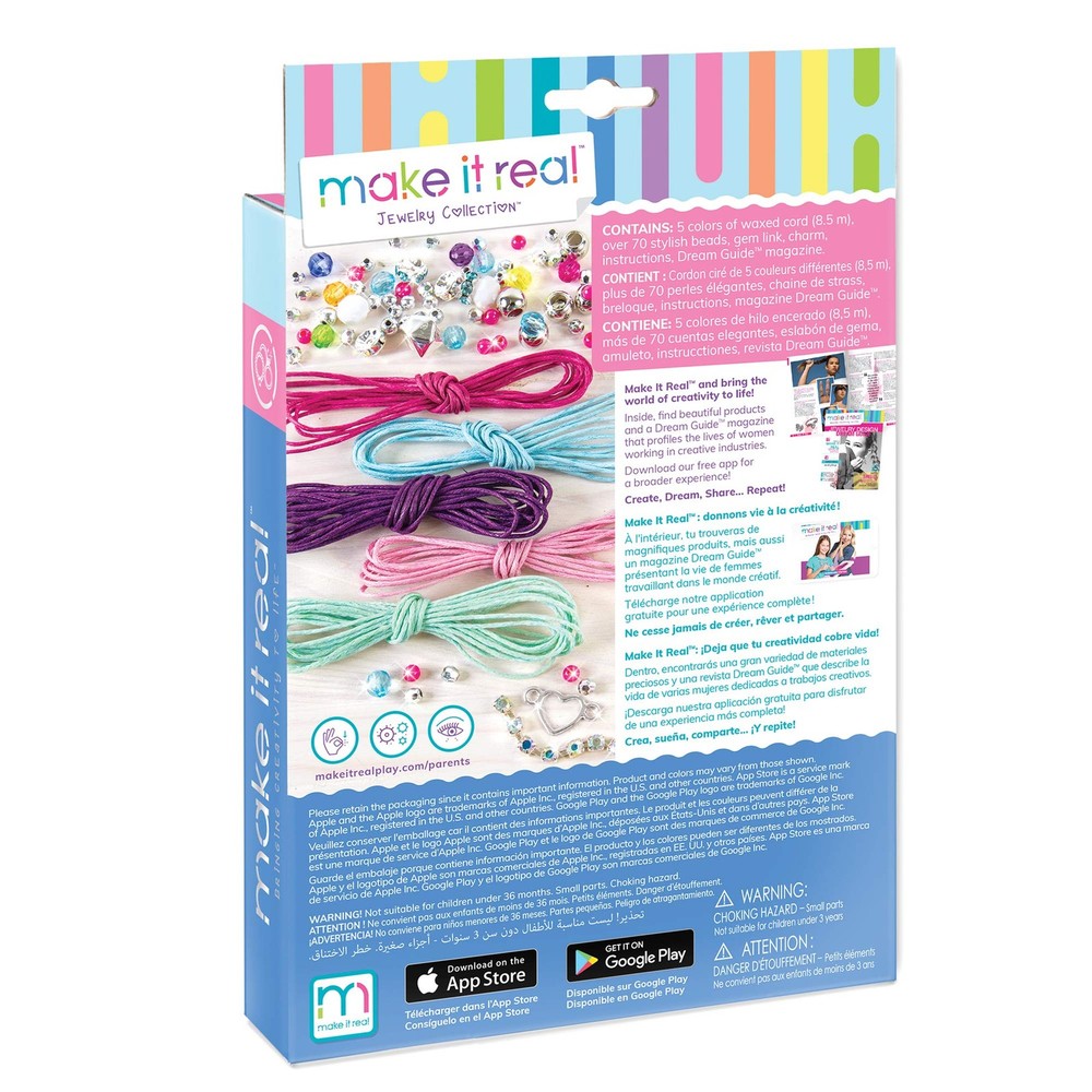Make It Real: Rainbow Bling Bracelets Kit - Única,
