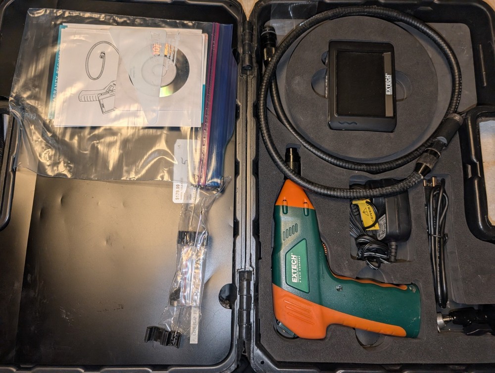 Extech BR200 - Video Borescope / Wireless Inspection Camera With 3 Foot Cable