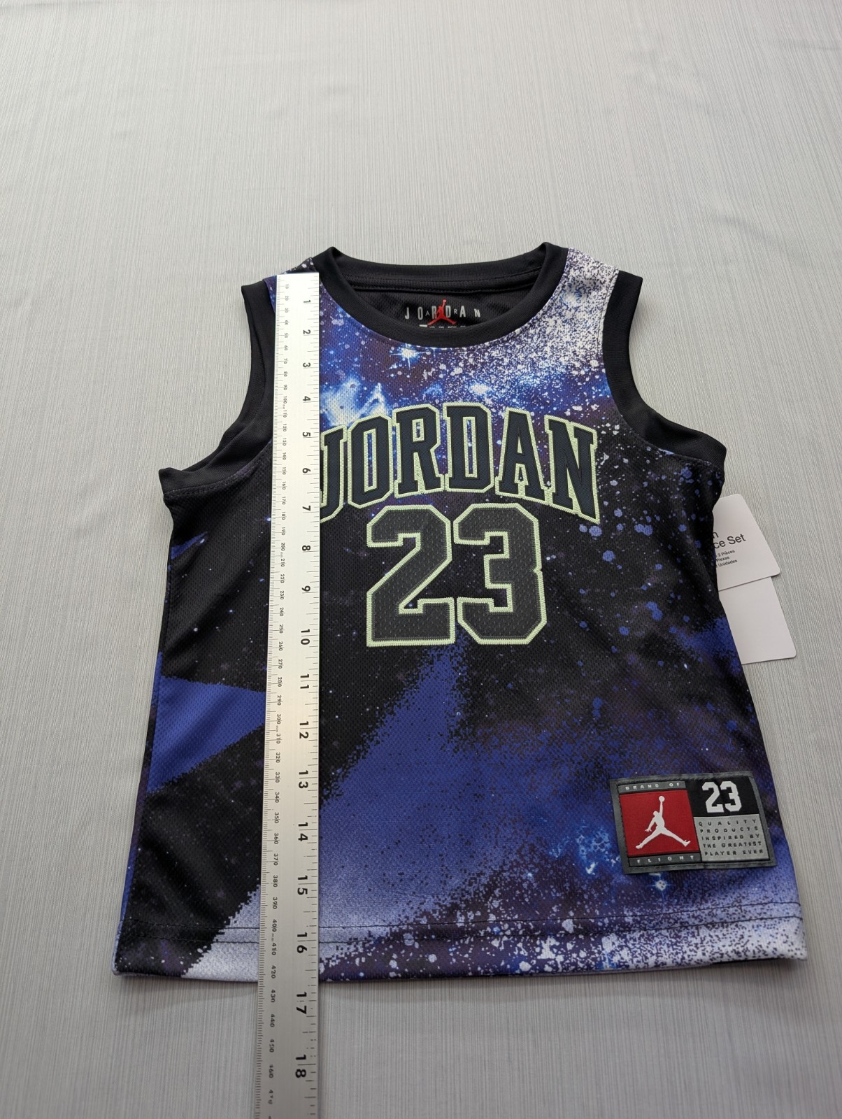 Nike Air Jordan Kids Boys Jersey & Shorts Set Size 4 Galaxy