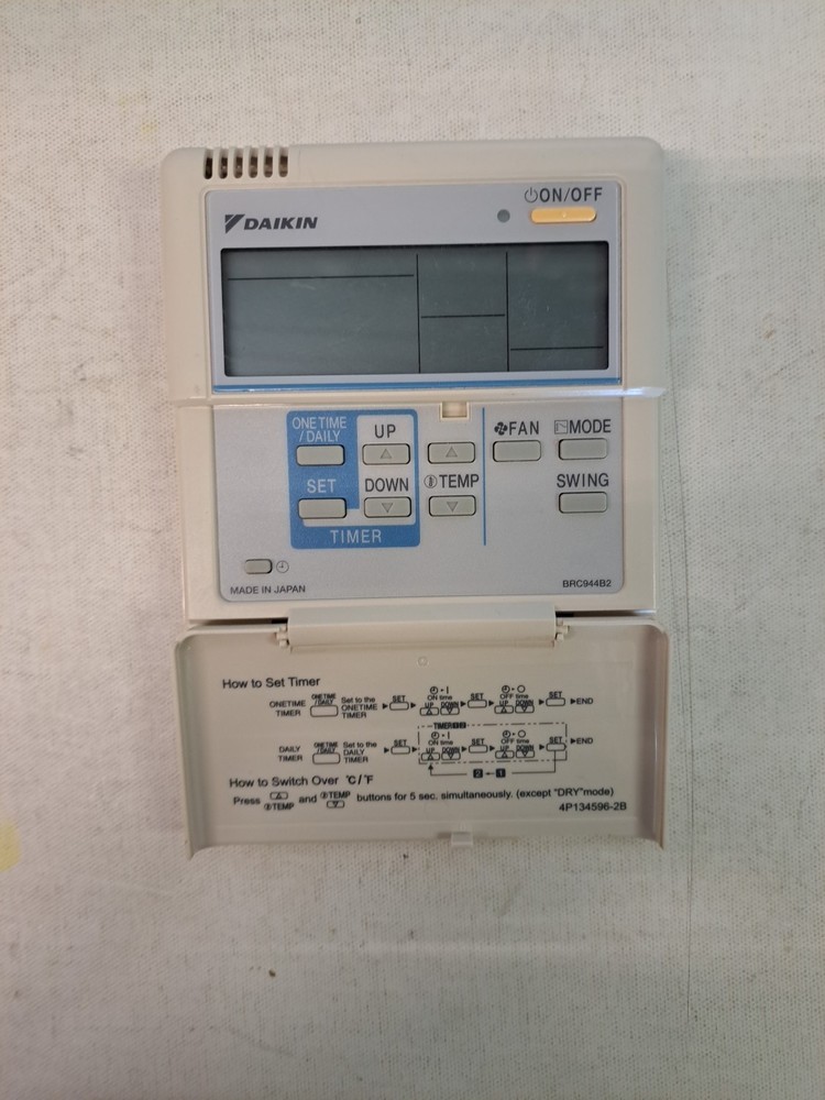 Daikin BRC944B2 wired remote controller kit USED