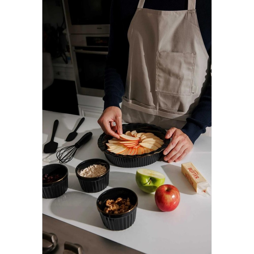 Thyme & Table Black Ceramic Bakeware Set – 10-Piece Stoneware NEW
