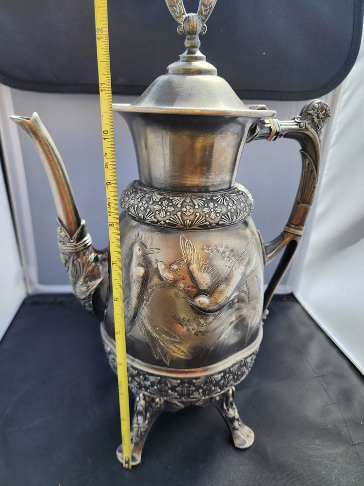 Vintage 1924 Meriden Silver Bird Pitcher