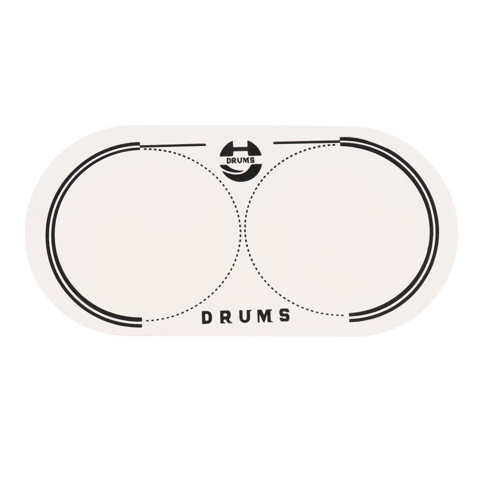 EQ Double Pedal Patch Bass Drum Patch Drumhead Kick Pad Protector Black or White