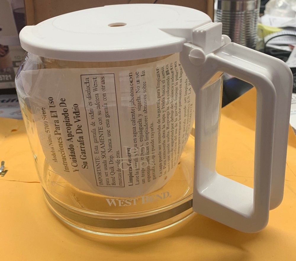 WEST BEND BLACK  QUICK DRIP 10 CUPS Replacement Coffee Carafe No 5720