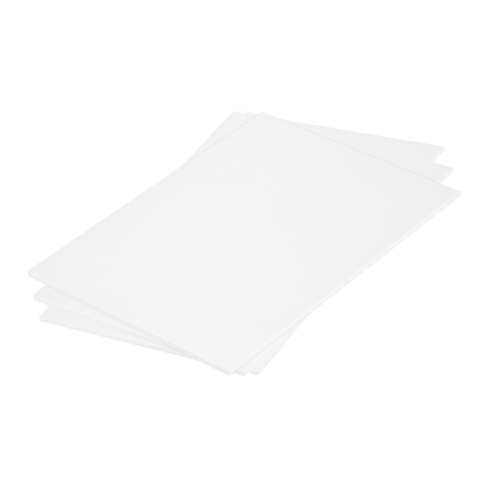 ABS Plastic Sheet 8 x 6 x 0.12" ABS Styrene Sheets White 3 Pcs