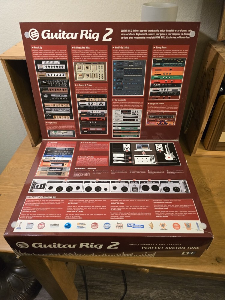 Native Instruments Guitar Rig 2 Virtual Processor DVD Mac/Win with Rig Kontrol 2