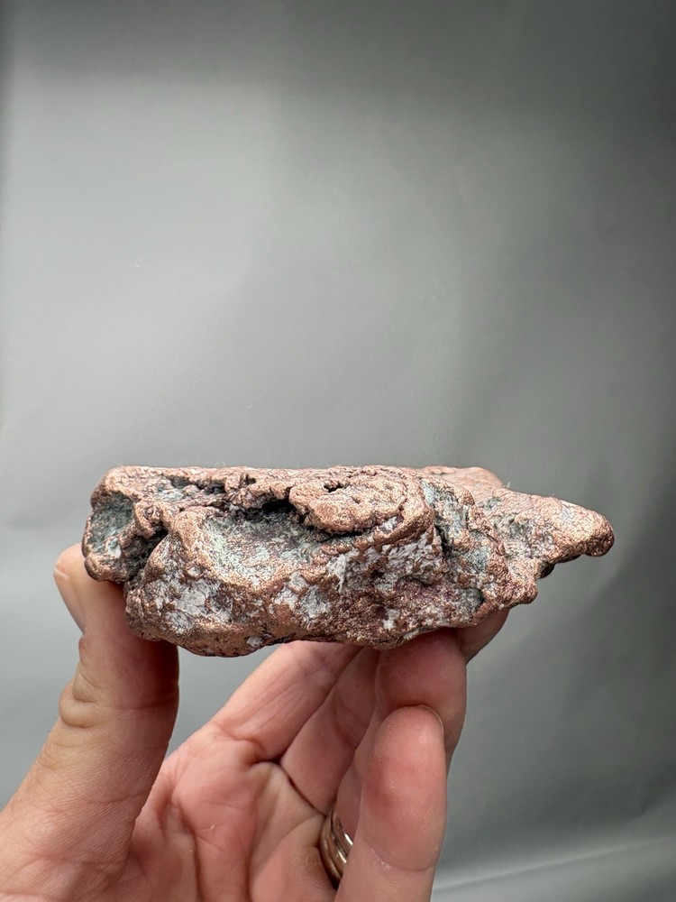 Pure Native Michigan Solid Copper Nugget Specimen Keweenaw Peninsula Mineral
