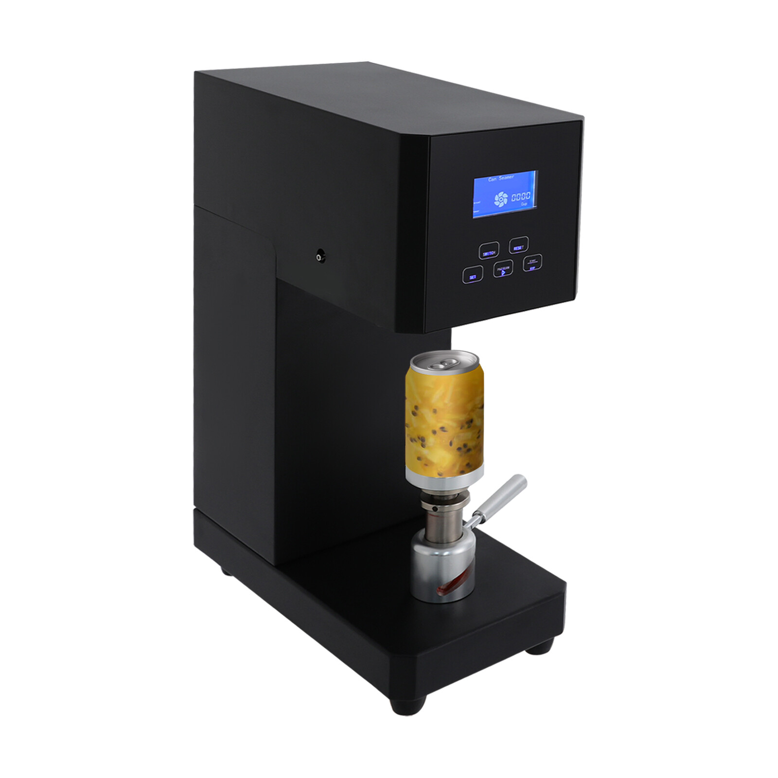 Semi Automatic Pop Can Sealing Machine Cola Can Sealer Container Plastic Bottles