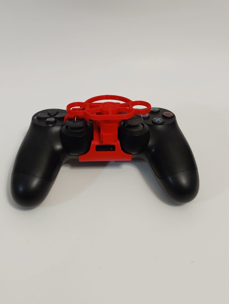 3D Printed PS4 Controller Mini Steering Wheel for Racing Driving Game
