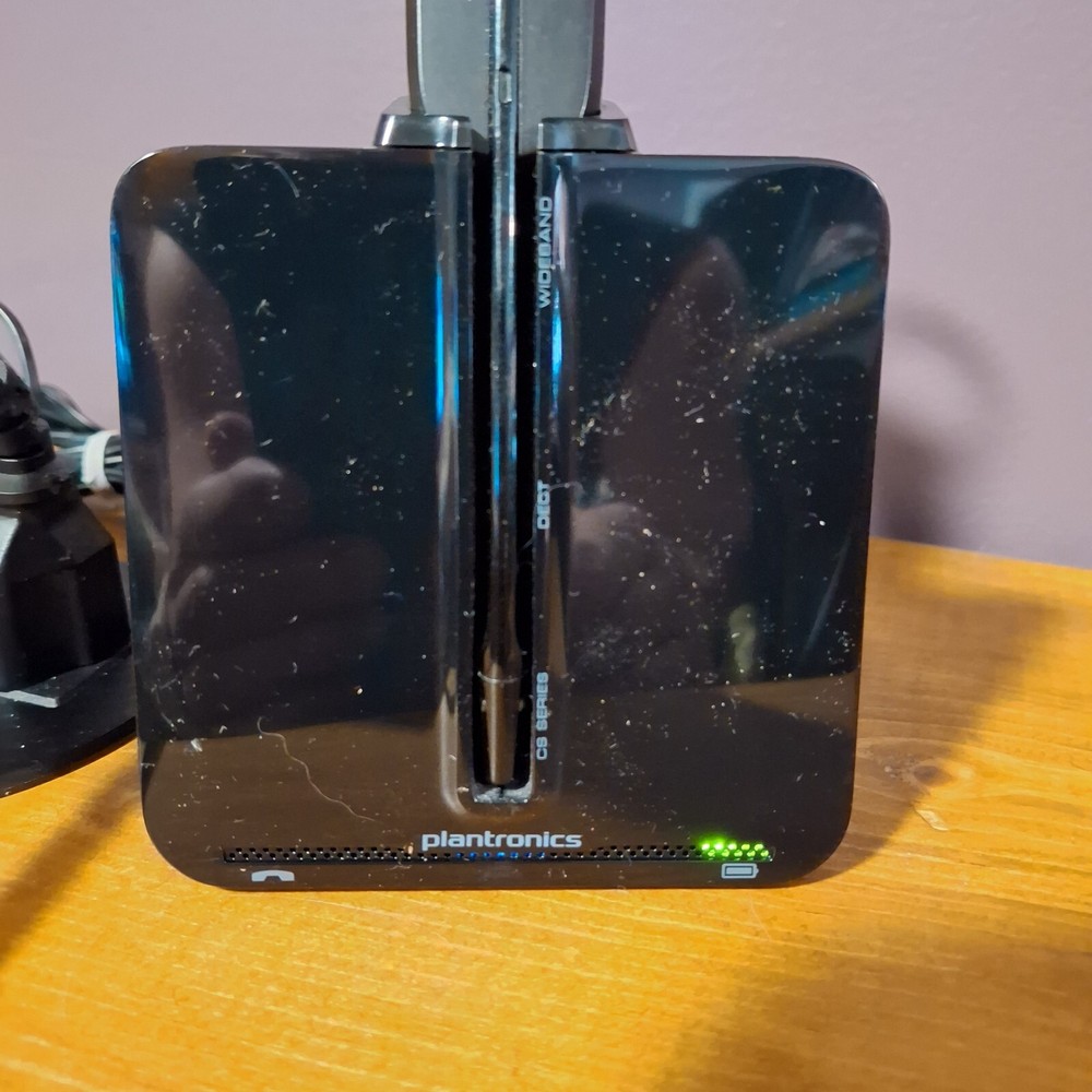 Plantronics C054 DECT Wireless Ear-hook Headset Black With Base. Test-Works