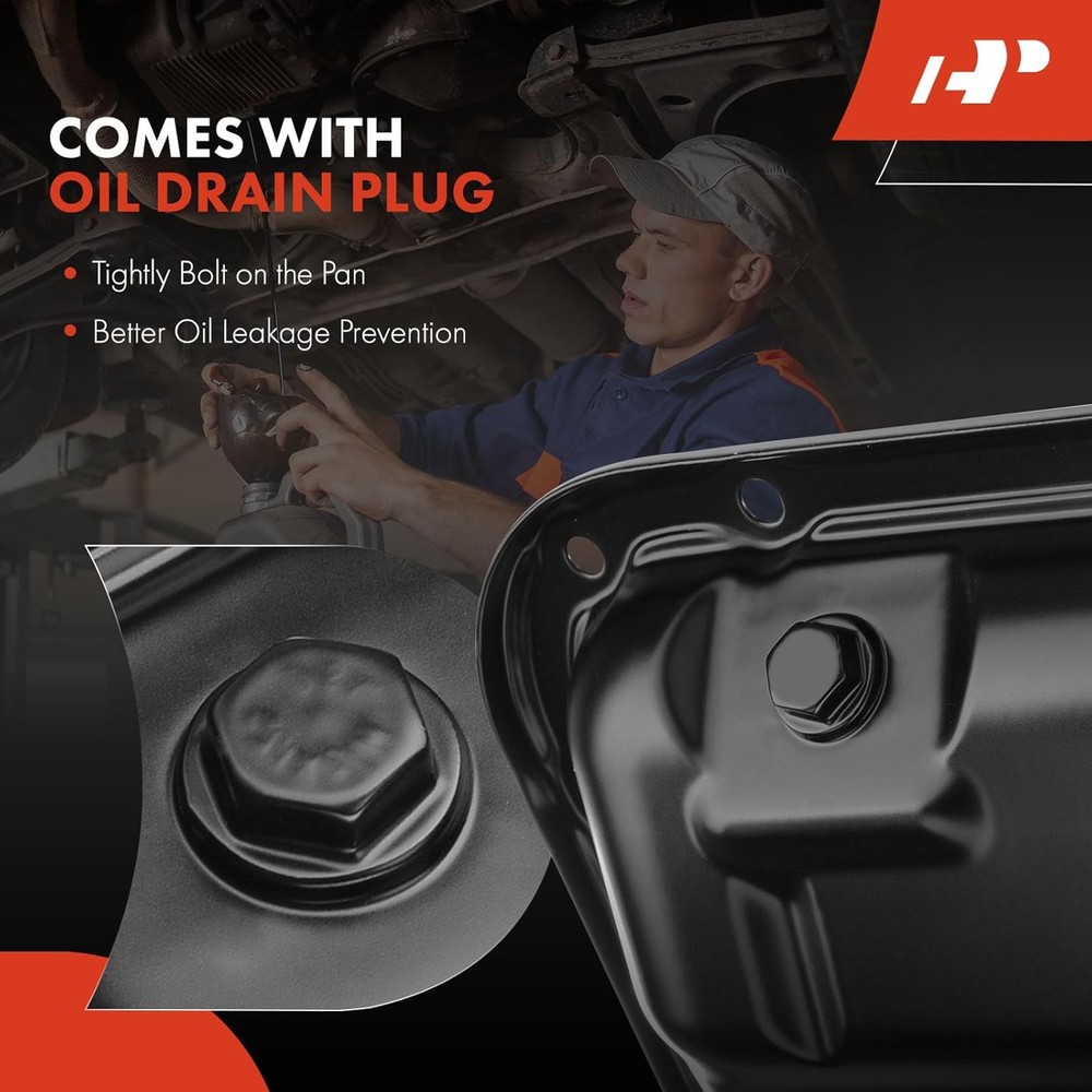 A-Premium Engine Oil Pan Sump with Drain Plug Compatible Mitsubishi...