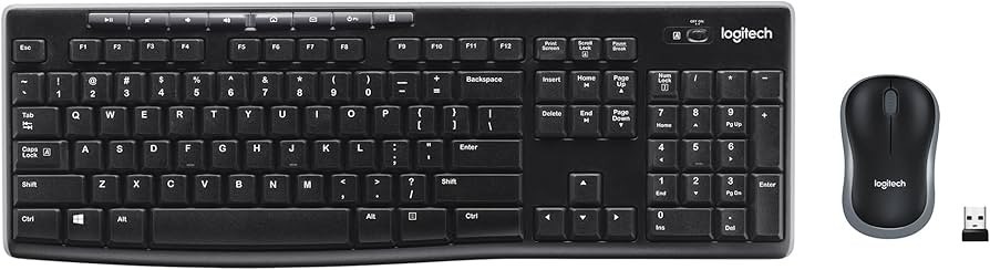 Logitech MK270 Wireless Keyboard And Mouse Combo For Windows, 2.4 GHz-[Open Box]