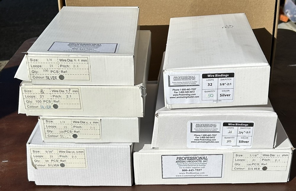 Binding wires various size mostly 9/16 / 14 MM 101-130.  25 ea.