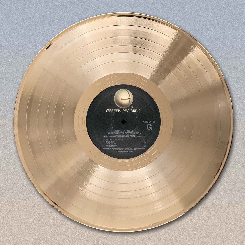 Guns N Roses Gold Record