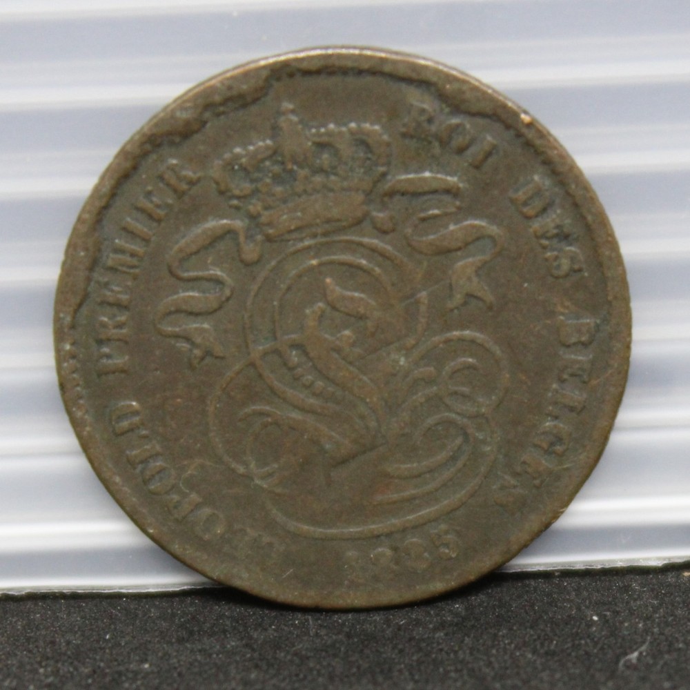 1865 Belgium 2 cents