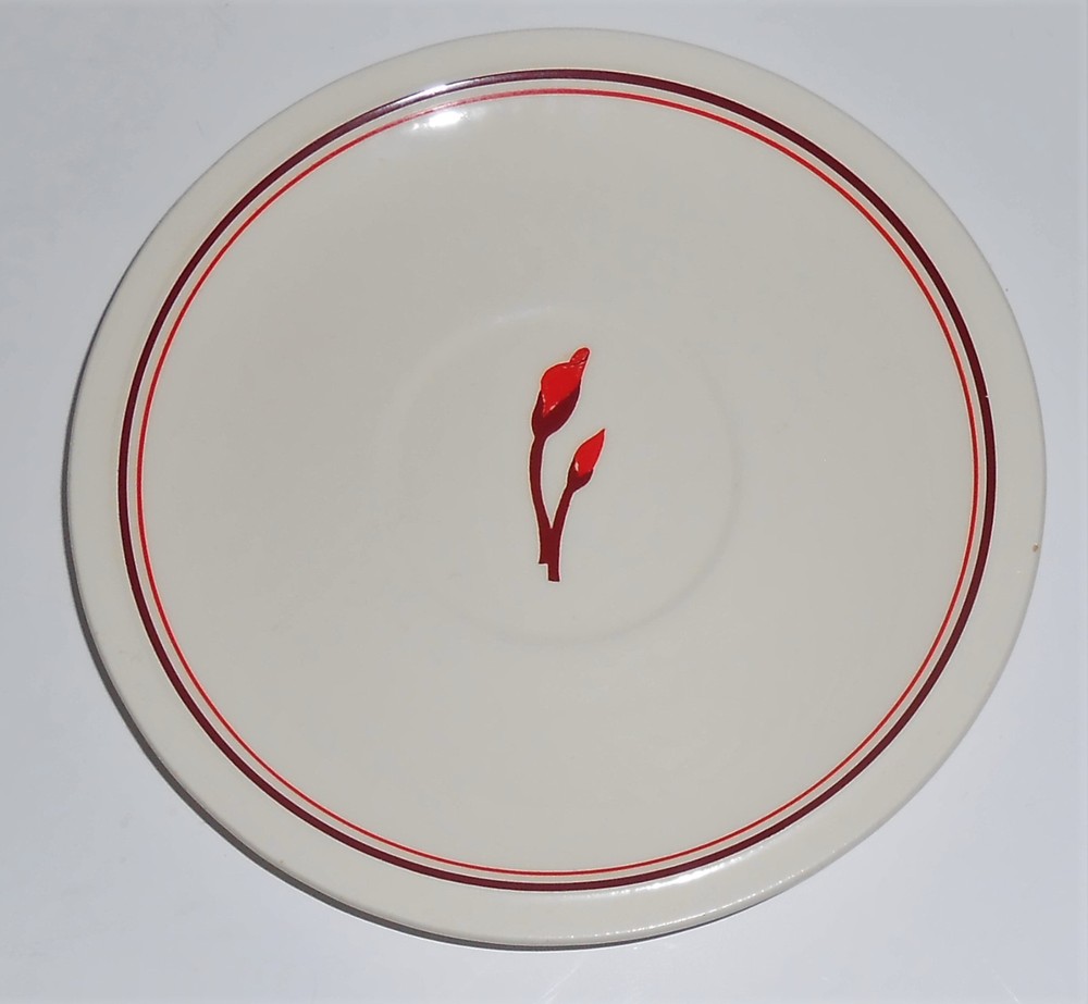Franciscan Pottery Early Geranium Saucer