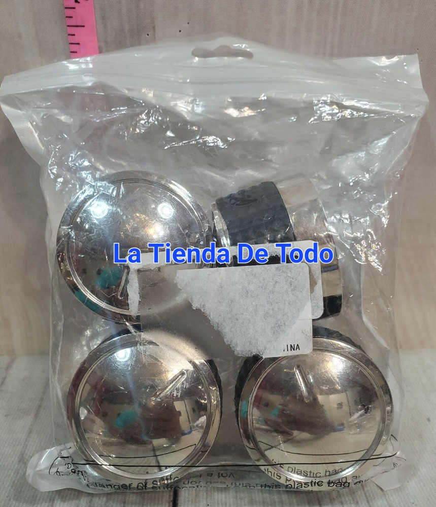 4 PIECE GAS GRILL COOKER STOVE REPLACEMENT KNOBS D STYLE STEM VALVE READ