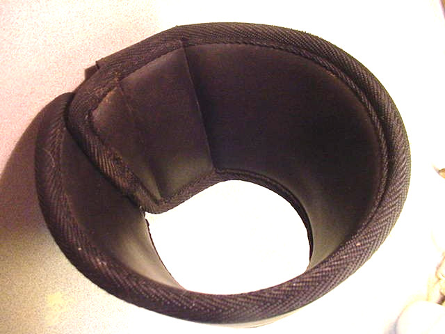 ThinLine Padded Hoof Protector Boot XL Black Hook & Loop Closure