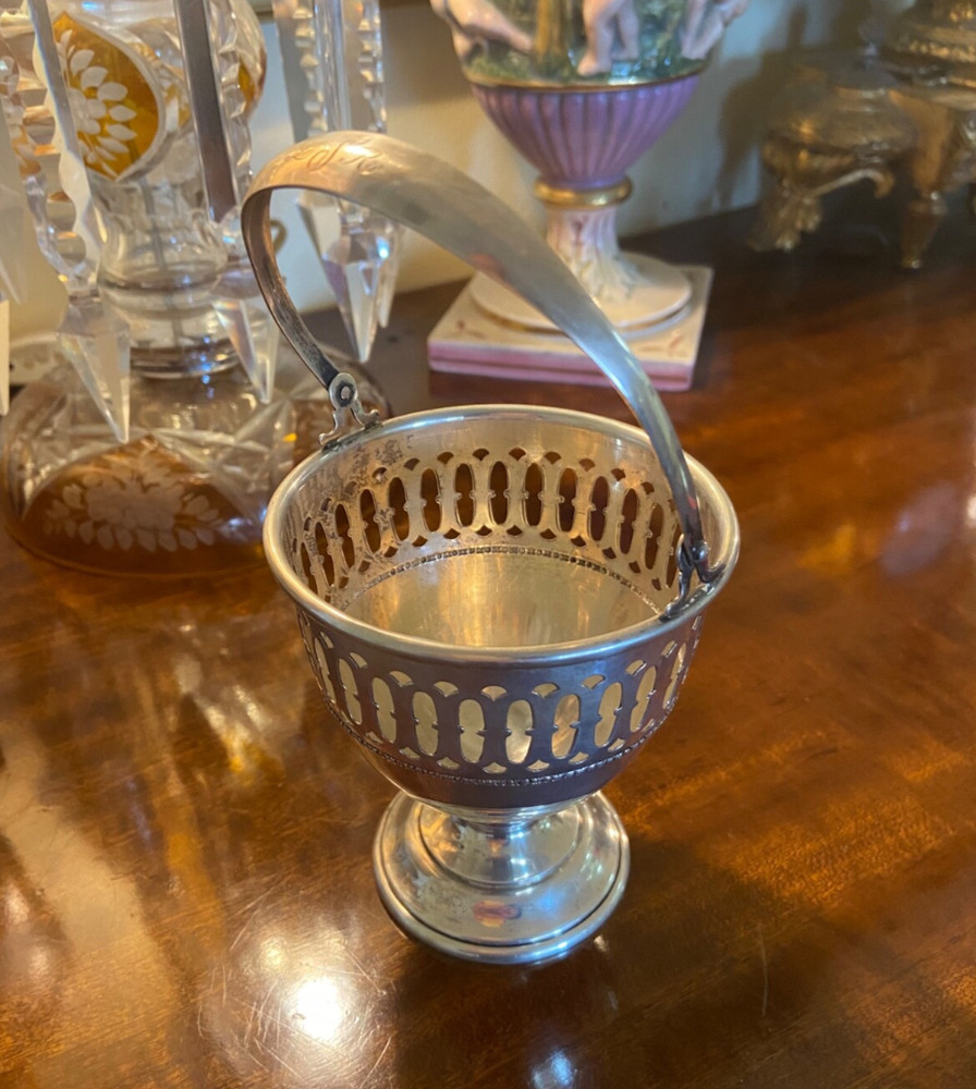 vintage cartier sterling silver candy jar