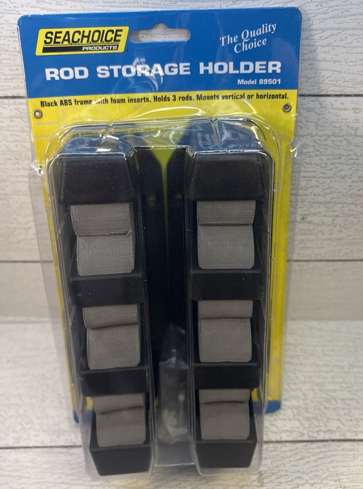 Seachoice 3-Rod Storage Holder for Vertical or Horizontal Mount - Pair
