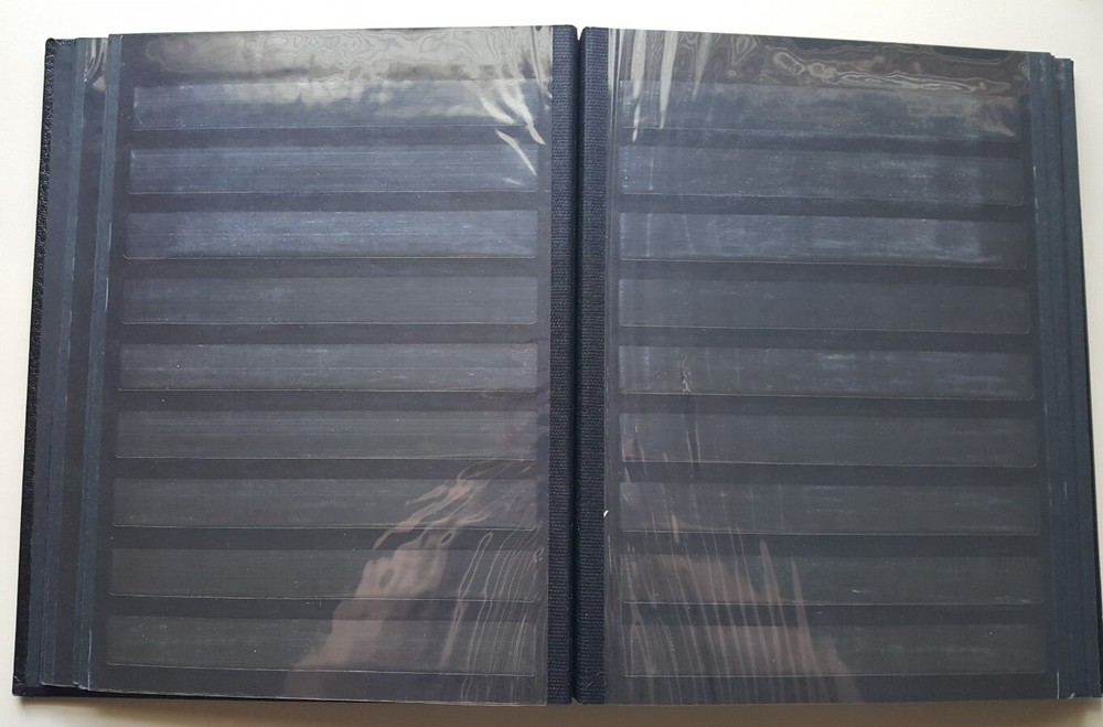 PREMIUM SHOWGUARD ALLIGATOR STOCK BOOK - 32pgs, acetate strps, dbl acetate inter