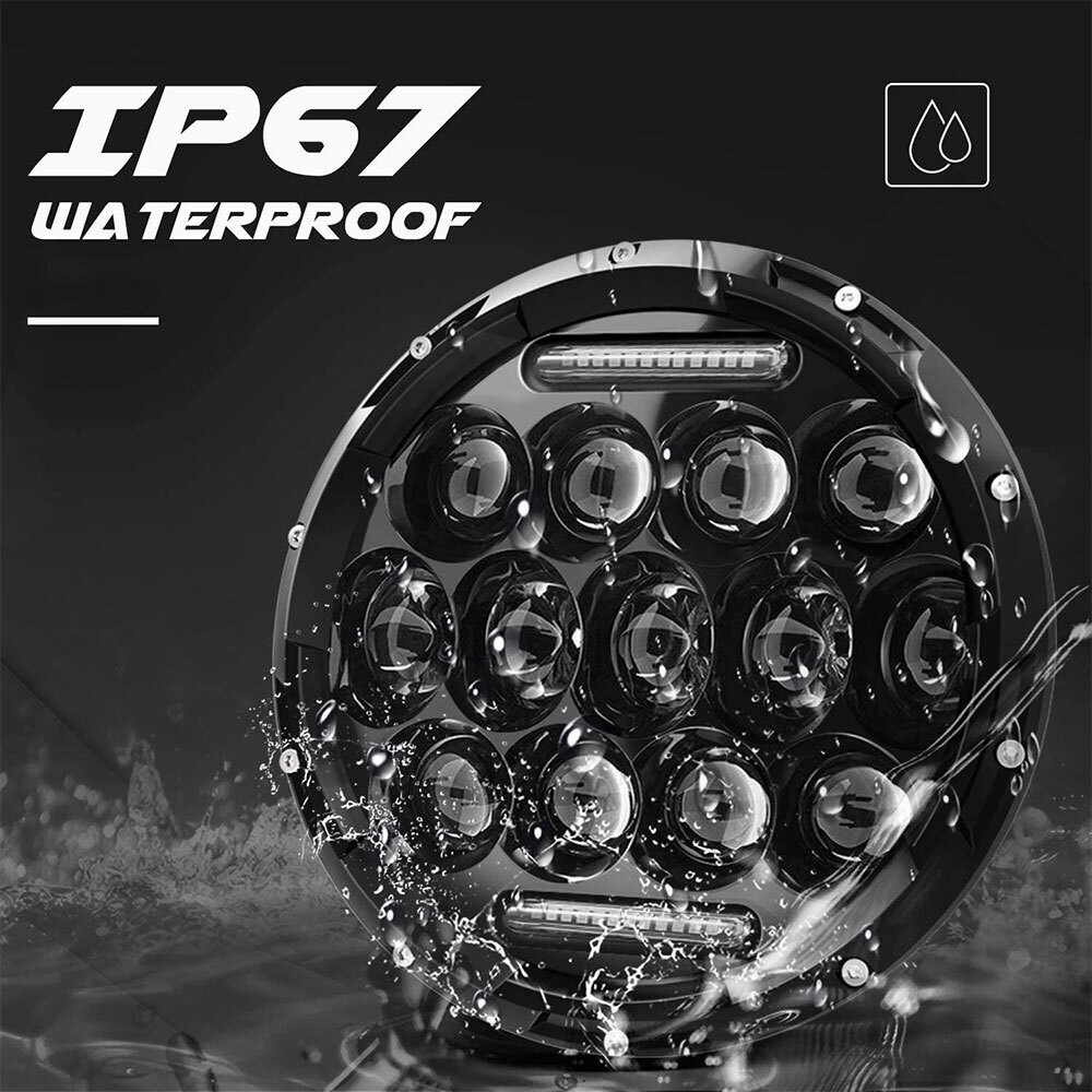 DOT 7 inch Motorcycle LED Headlight Hi-Lo Halo for Honda Shadow Spirit 1100 750