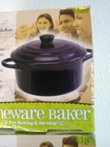 2 Mini-bakeware Stoneware Bakers by Nicole's Kitchen A74