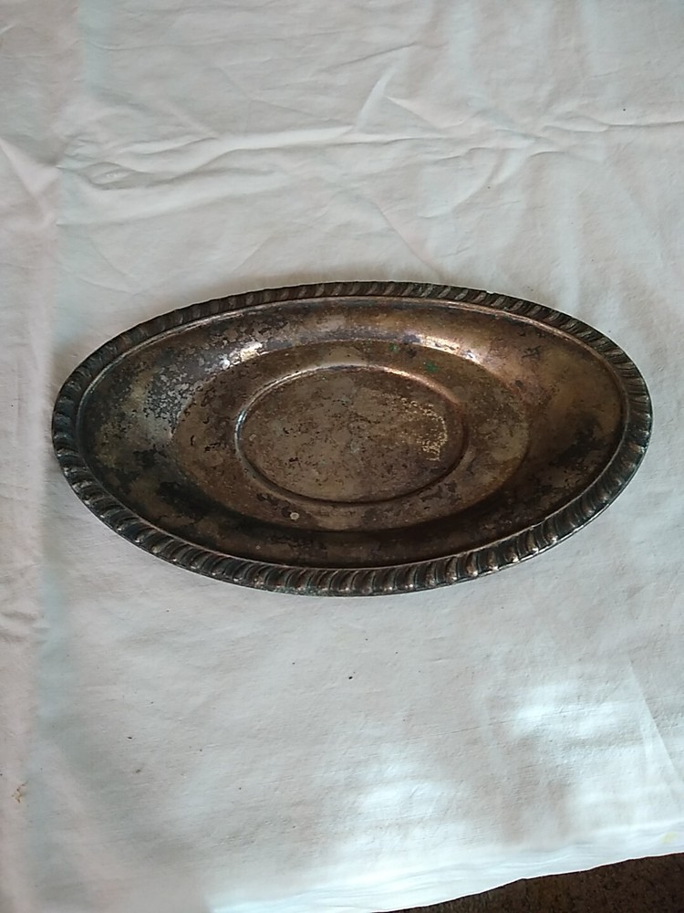 Silver Oval Serving Tray