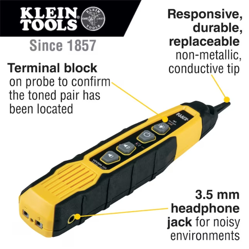Klein Tools Tone & Probe PRO Electrical Wire Tracing Set, Batteries & Carrying